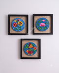 Shoilpik Kabbo Gallery Set – Hand-Painted Cultural Wall Accents (Set of 2)