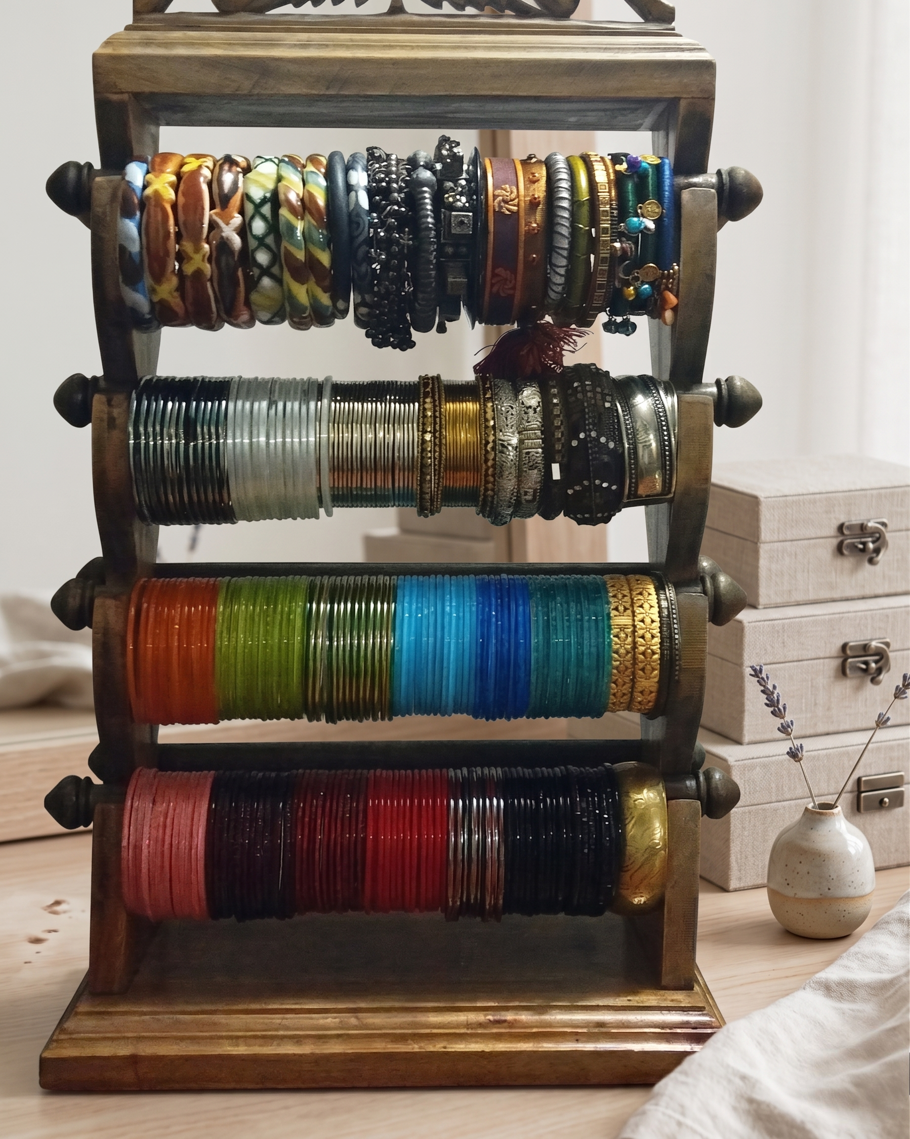 Shoilpik Handcrafted Heritage Reshmi Churi Stand